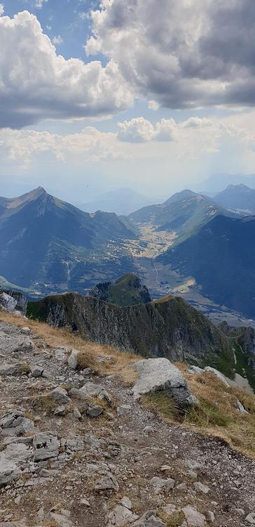 Vue sur le sud depuis le Mont Trélod