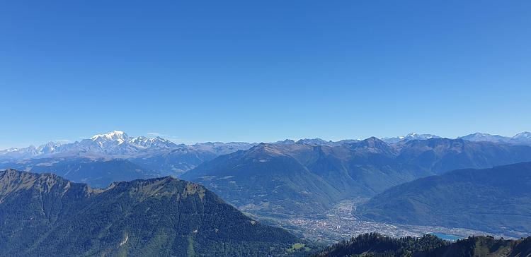 Der Mont-Blanc und die Alpen vom Chaurionde aus