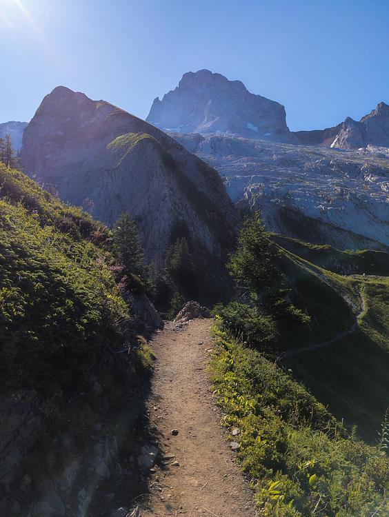 La Pointe Perçée depuis le col des Annes