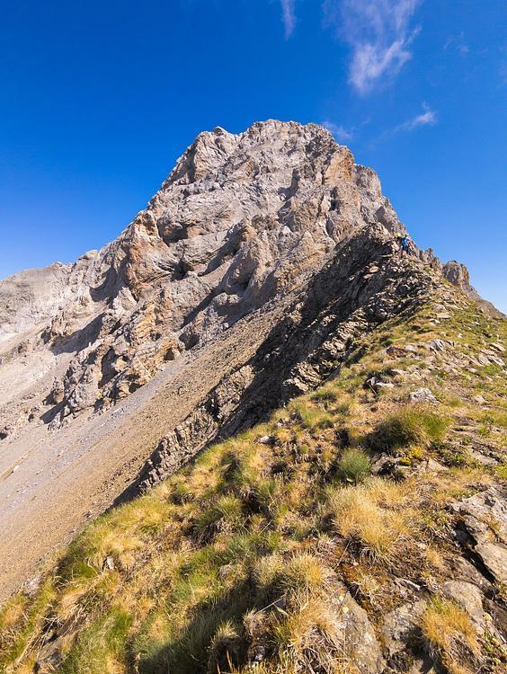 Ultimo tratto da scalare prima di raggiungere la vetta
