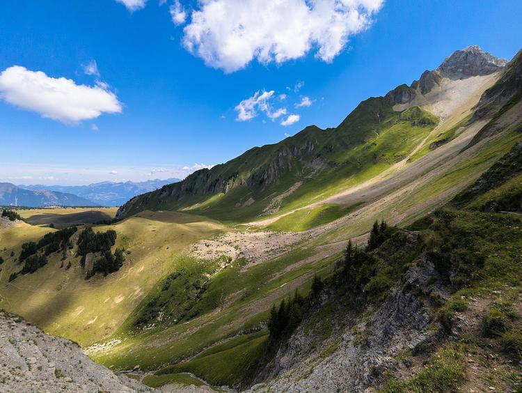 Vista a nord dal Col de Sosay