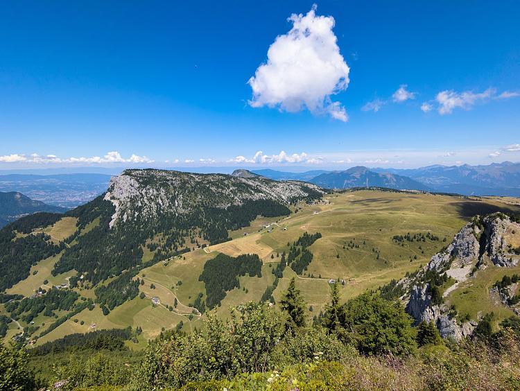 L'altopiano della Solaison dal passo del Col de Sosay