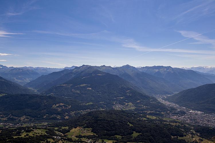 Vues les Alpes depuis la dent de Cons
