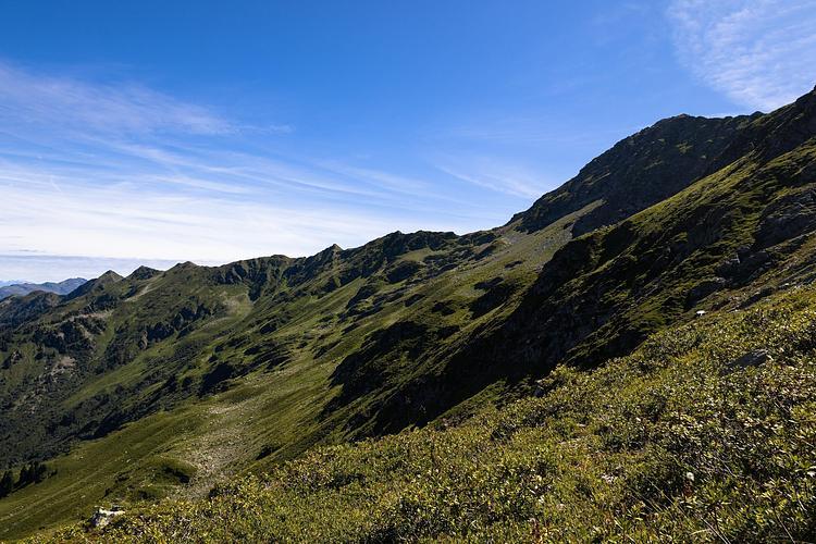 Vue sur le Grand'Arc lors de la montée