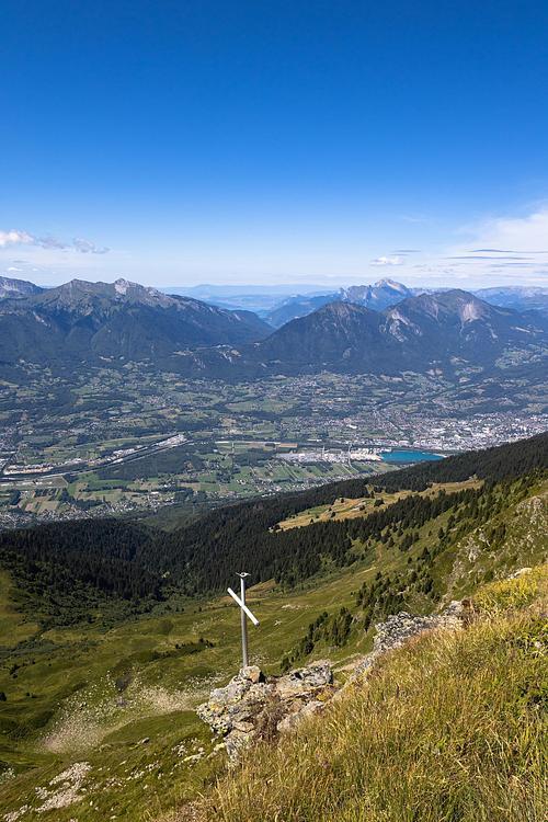 Vue sur le lac d'Annecy depuis la Dent du Corbeau