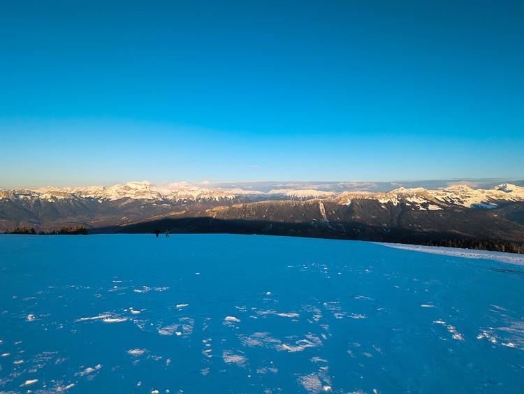 Sommet du Semnoz au coucher du soleil