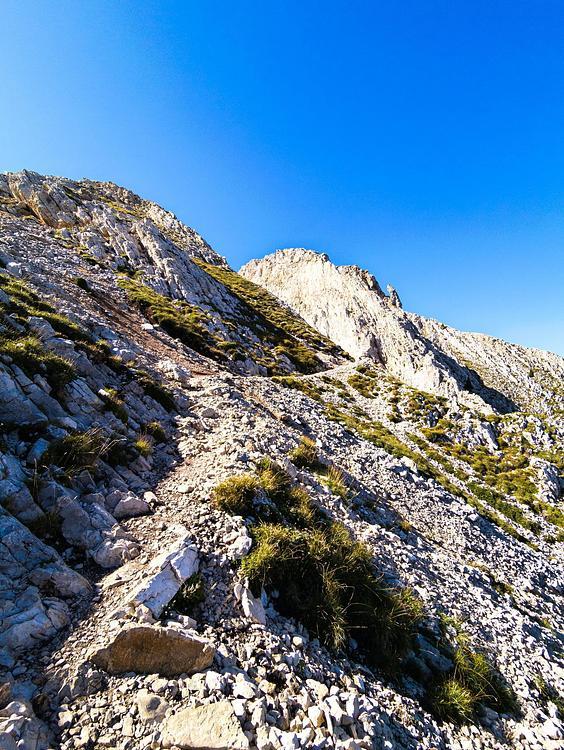 La montée après le Pas de la Ville