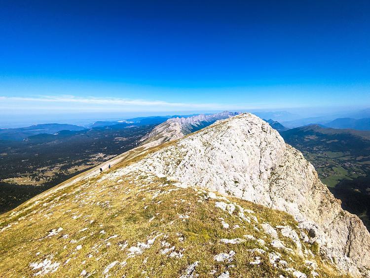 Vue sur l'est du massif du Vercors
