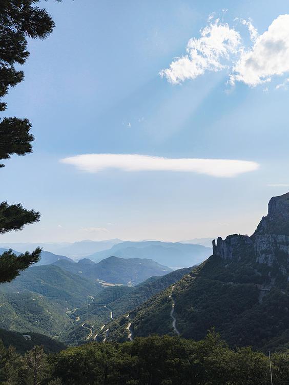 Route en zigzag du col de Rousset