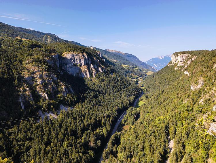 Der Blick vom Bec de l'Aigle