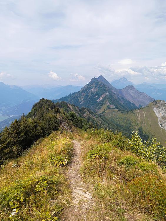 Vue vers le nord : La dent de Cons