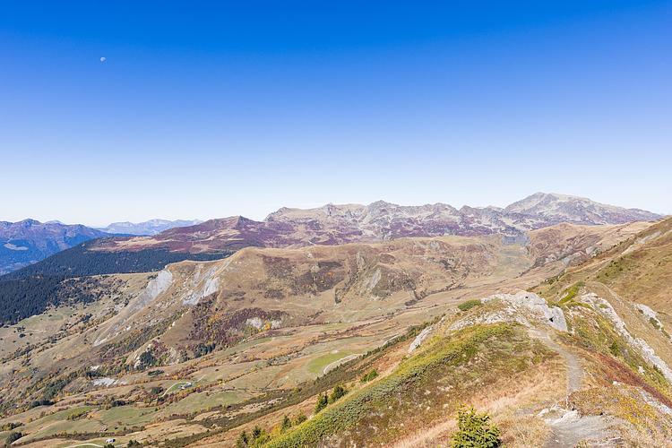 Vue sur le nord-ouest depuis le Quermoz
