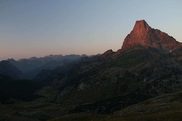 Pic d'Ossau au coucher du soleil
