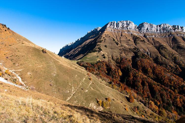 Vue sur le col de la Buffaz