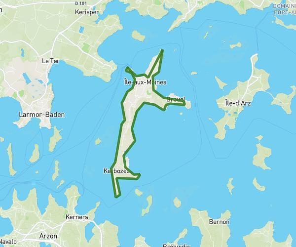 TOUR DE L’ÎLE AUX MOINES
