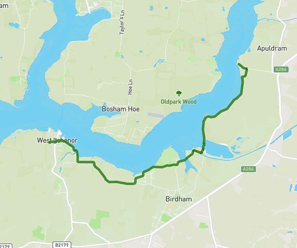 West Itchenor to Dell’s Quay
