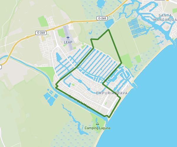 Empuriabrava avec forêt