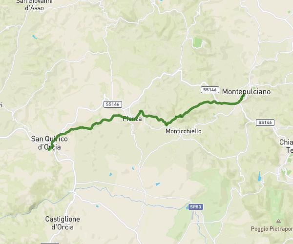 Montepulciano-Pienza-San Quirico