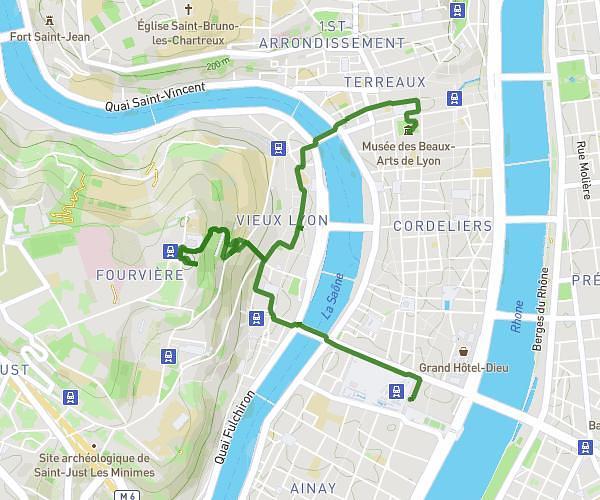 Lyon balade tranquille + Resto depuis bellecour