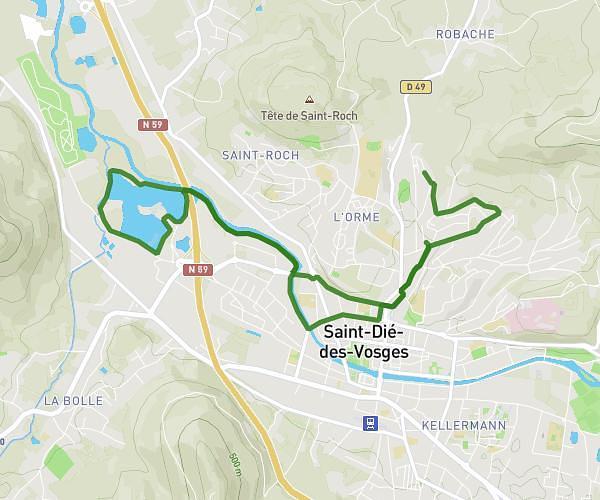 Pronade derrière zone Hellieule, boucle étang, papillon retour caserne
