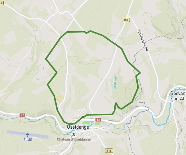 Wanderstrecke Useldange 2