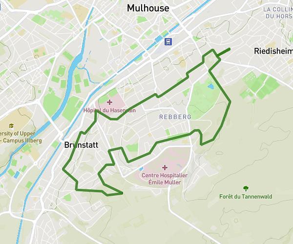 Training urban trail mulhouse