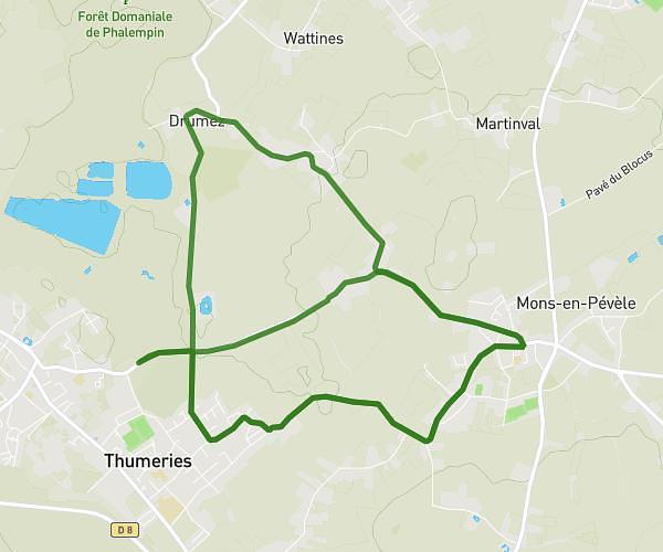Parcours valloné Mons-en-Pévèle