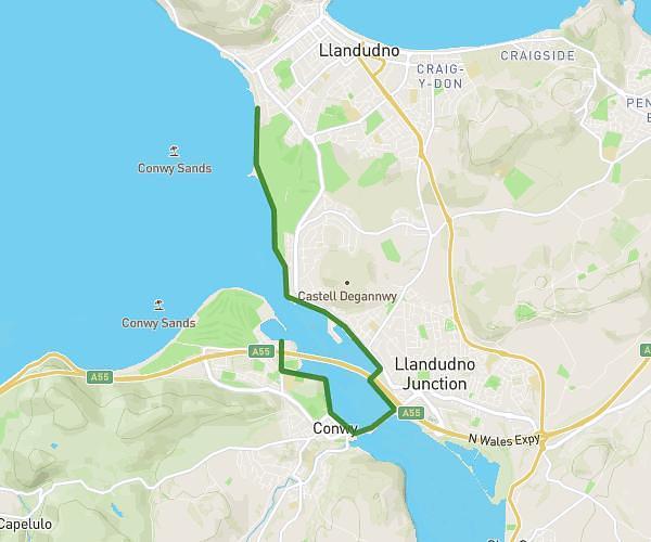 West Shore to Conwy Marina