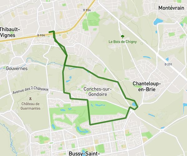 Guermantes, golf , chemin feraille