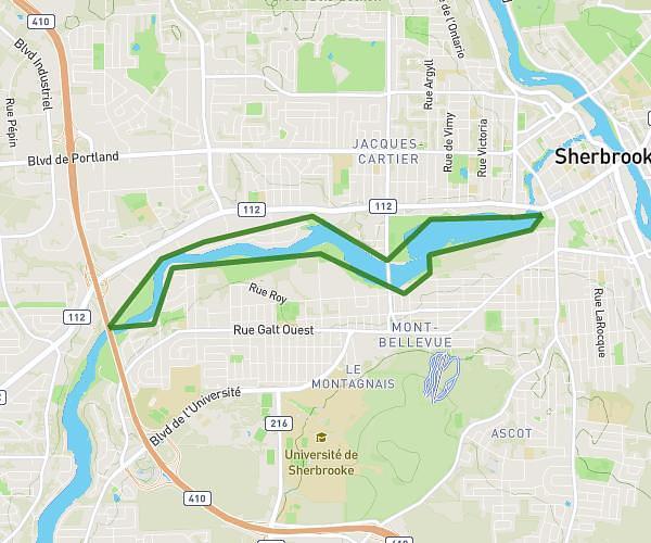 Boucle lac des nations et axe Magog