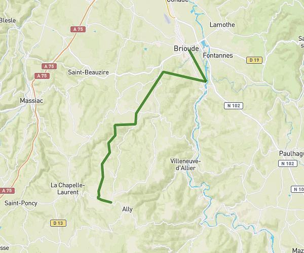 Brioude-vernines via champagnac