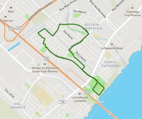 Parcours Marion/Parc Laviolette