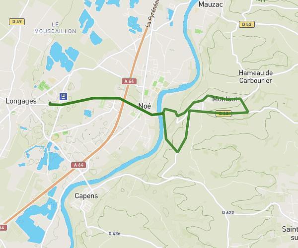 Longages-Montaut 11,4km