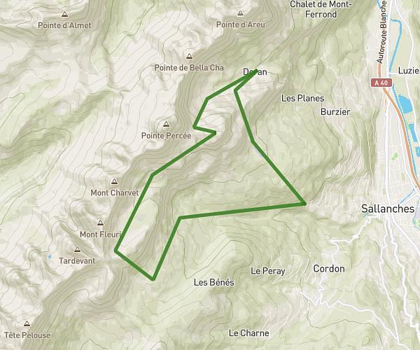 Le tour des quatres tête depuis le parking de Lintre
