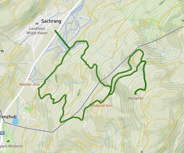 Sachrang- Wasserhaus-Wildbichl Alm-Karspitze- MüllnarAlm-Sachrang