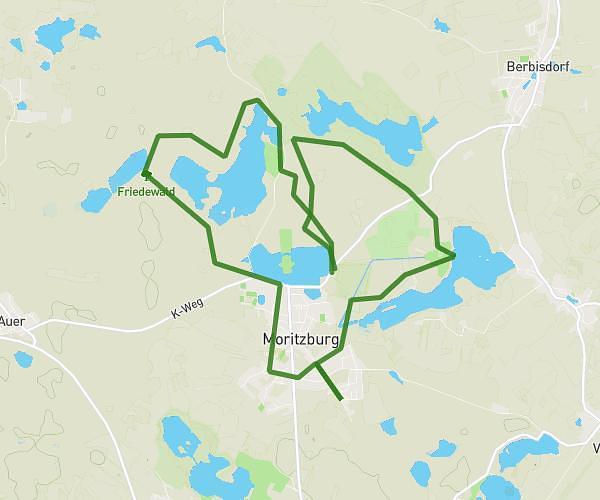 Route mit den Enkeln