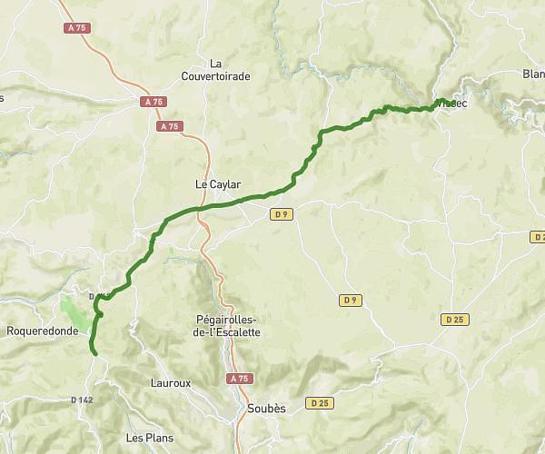 Vissec D142 vers Bédarieux