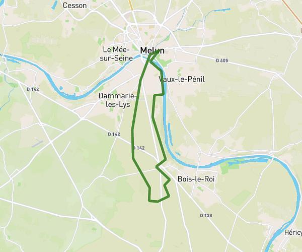Petit tour du dimanche 21,4km