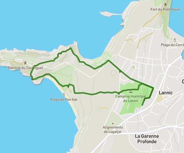 Boucle au départ de la rue du stade