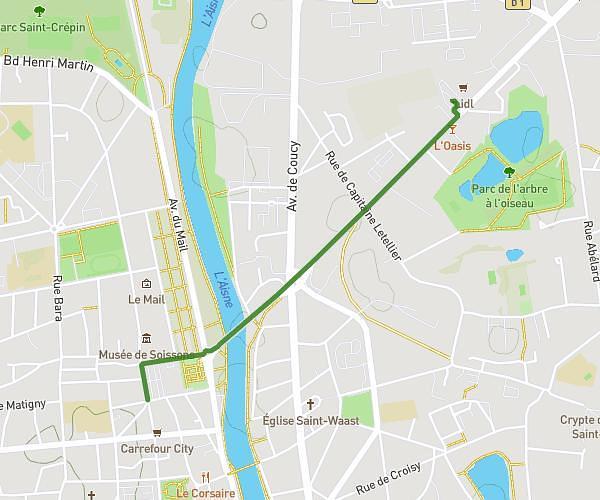 PARKING - HOTEL DE VILLE → LIDL