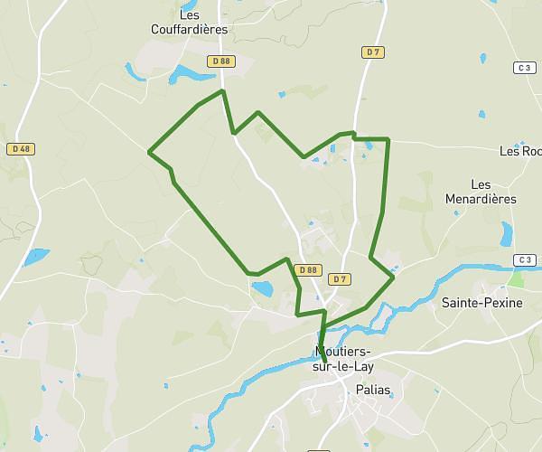 Parcours moutiers 10km