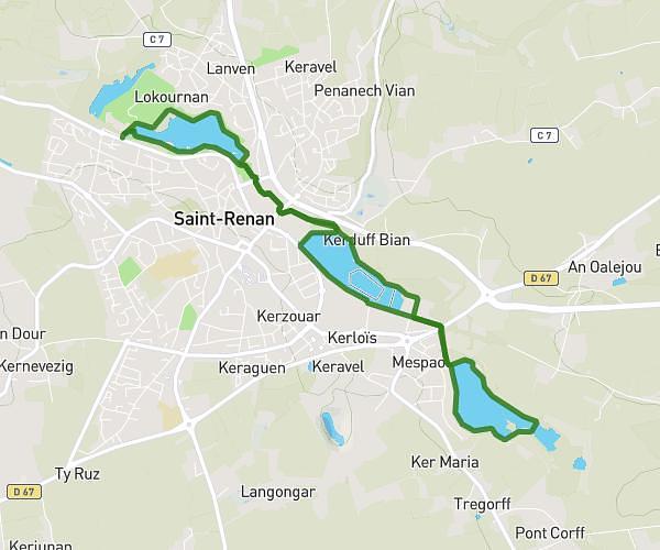 tour des lacs - saint renan