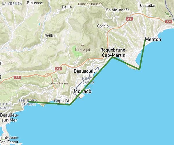 Menton&gt;Eze (Sentier des douaniers)