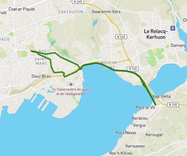 Brest vers pont Albert loupe