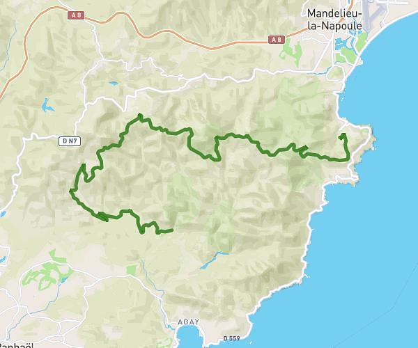 Tour des cols de l'Estérel Part.1