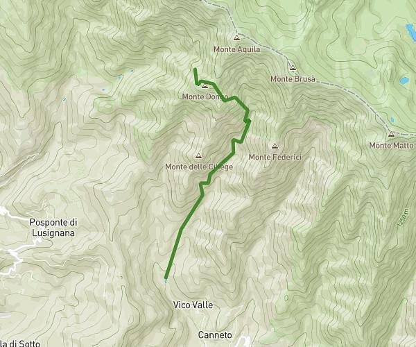 Vico valle - Monte Dongo CAI 122
