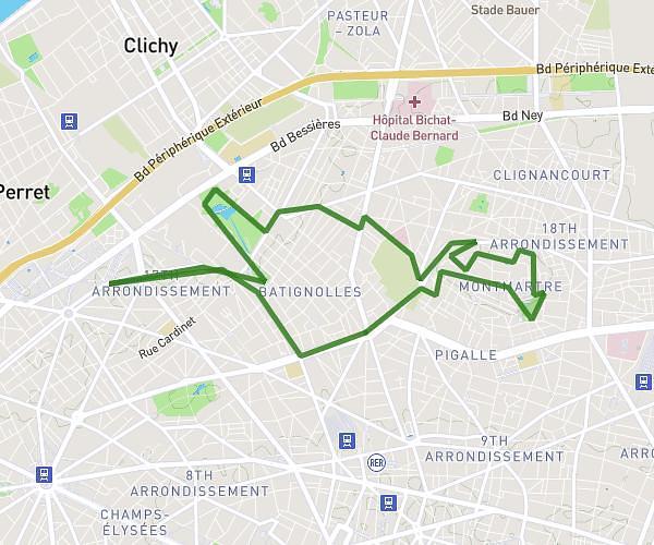 Place Clichy, Montmartre, Batignolles, Coule verte