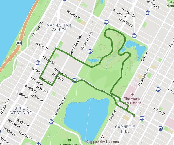 Juan's Weekend Route