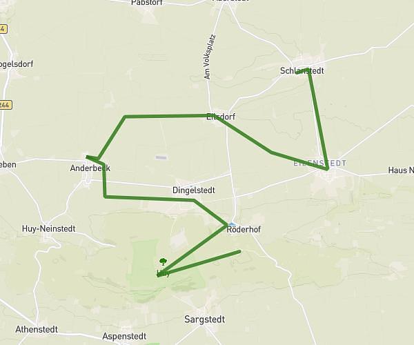 Strecke Schlanstedt - Huysburg