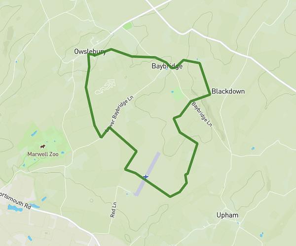 Owselbury Ship Inn Walk to S and SE